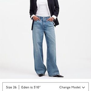 Madewell Curvy Low Slung Baggy Jeans